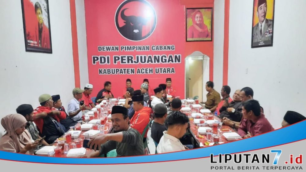 DPC PDI Perjuangan Aceh Utara Gelar Rapat Konsolidasi dan Buka Puasa Bersama Dengan PAC dan Sayap Partai
