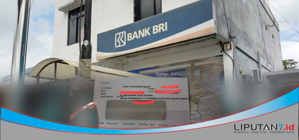 Pimpinan Bank BRI Unit Koto Tangah, Menuduh Dirut PT MZK Memalsukan Tulisan CS di Halaman Depan Buku Tabungan