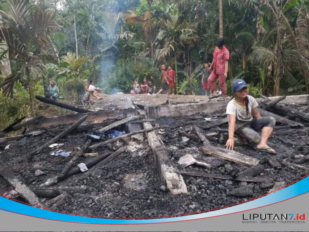 Rumah Milik Salah Satu Warga Desa Koolotano Ludes Terbakar