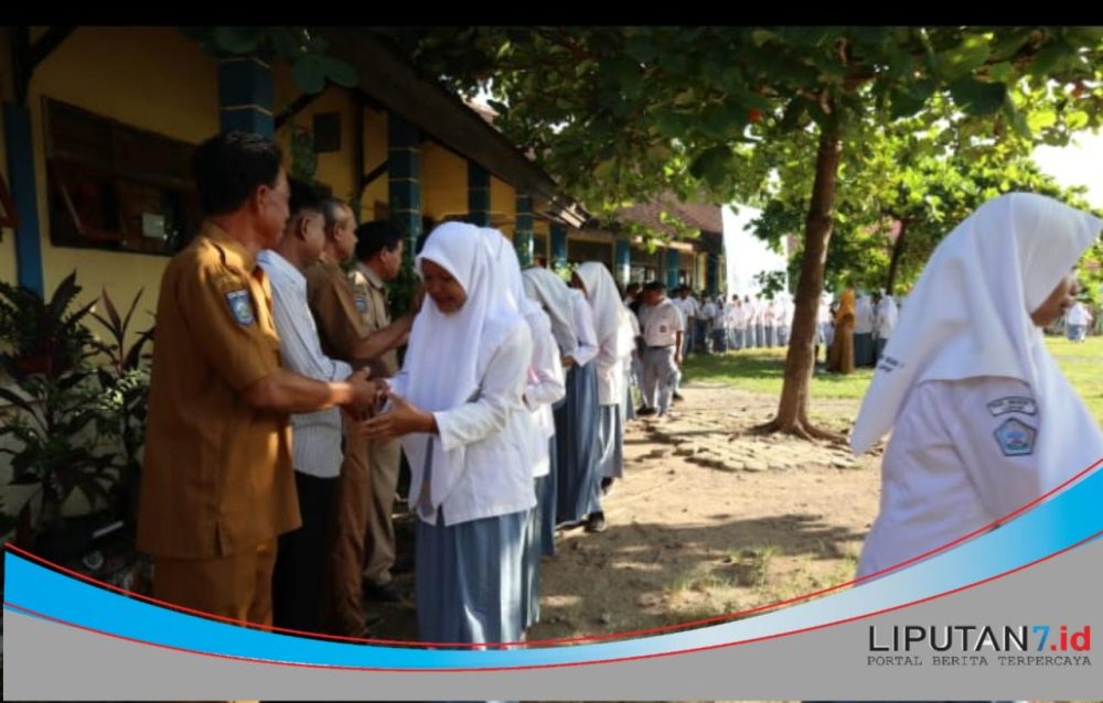 Hari Pertama Masuk Sekolah, Guru dan Siswa SMK Negeri 1 Lopok Gelar Halal Bi Halal