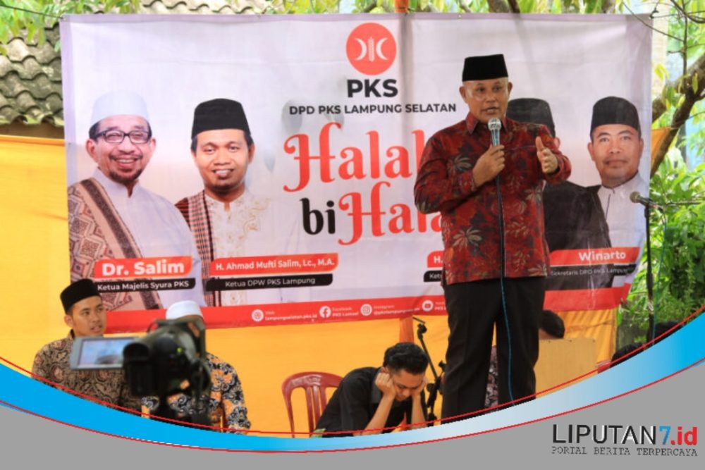 Bupati Lampung Selatan Hadiri Halal Bihalal DPD PKS Lampung Selatan