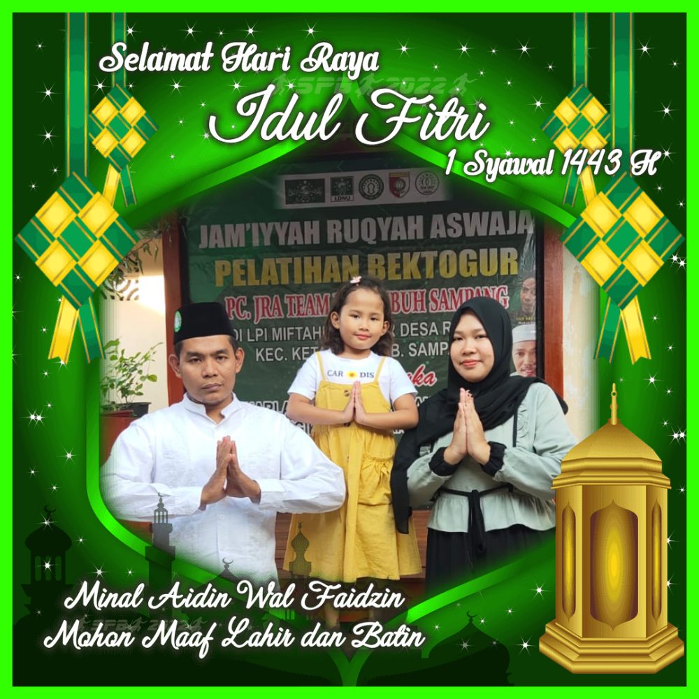 Wakil Pimpinan Redaksi Liputan7.id Beserta Keluarga Mengucapkan Selamat Hari Raya Idul Fitri 1443 H
