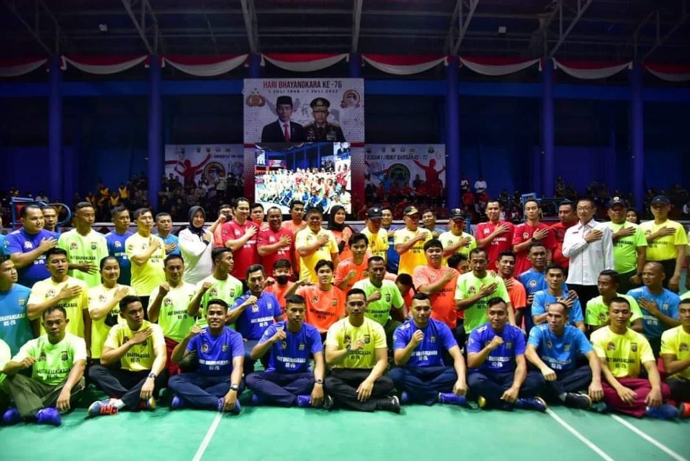 Kompetisi Badminton HUT Bhayangkara Dan Kodam I/BB Resmi Dimulai