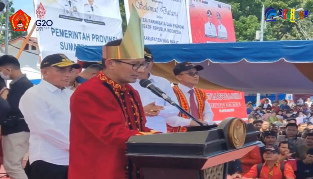 Menparekraf Sandiaga Uno & Gubernur Edy Ramayadi Sambut Positif Usul Bupati Nias Barat Bangun Infrastruktur