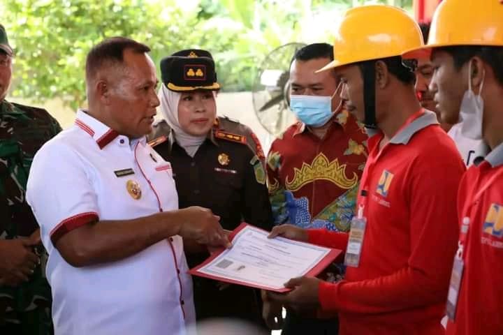 Bupati Nanang Ermanto Resmikan Groundbreaking Pembangunan Jalan Koridor Sp.Serdang-Batas Lampung Timur Dan Sidomulyo-Palas