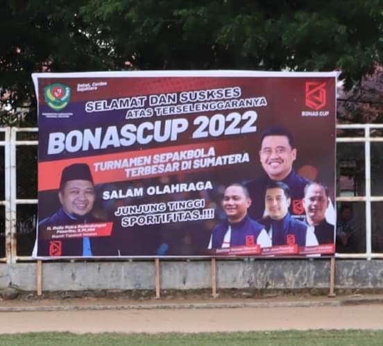 Kapolres Padangsidimpuan Ikut Serta Menghadiri Pembukaan Turnamen Sepak Bola Bonas Cup 2022