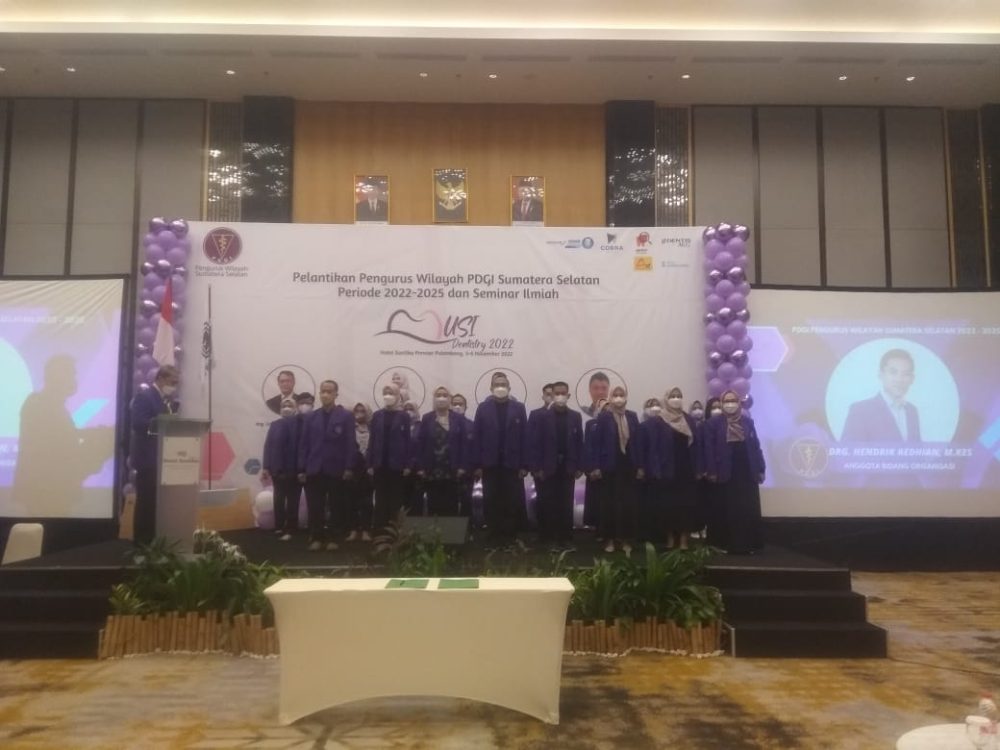 Pelantikan Dan Seminar Ilmiah Pengurus Wilayah PDGI Sumatera Selatan Periode 2022-2025
