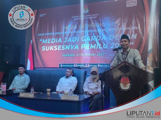 Bertajuk “Media Jadi Garda Depan Suksesnya Pemilu 2024”, Ini Harapan Plt Ketua KPU Sumenep