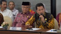 Pj Bupati Haili Yoga Hadiri Pembahasan Usulan Deks Doka yang Diselenggarakan Bappeda Aceh.