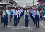 Partisipasi ke HUT RI 78, SMPI As-Sirajul Munir Ikut Lomba Gerak Jalan di Banyuates