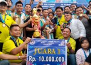 Kecamatan Merapi Timur Berhasil Juarai Turnamen Sepak Bola Bupati Lahat Cup 2023