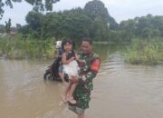 Ribuan Rumah Warga Terendam Banjir, Kodim 0415/Jambi Gerak Cepat Evakuasi Warga 