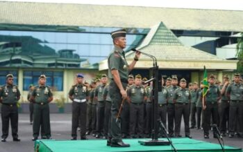 Pangdam II/Swj Mayjen TNI Yanuar Adil Beri Arahan dan Pamitan Kepada Jajaran